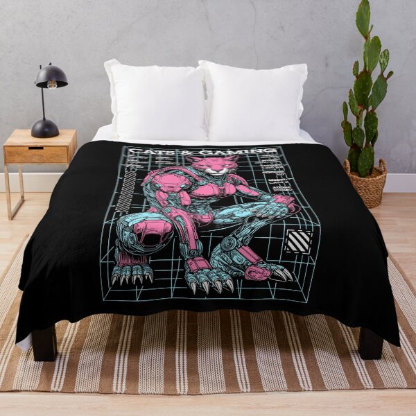 Item preview, Cats And Gaming Cyberpunk Cat Lover Sci-Fi Robot Gamer designed and sold by GrandeDuc.
