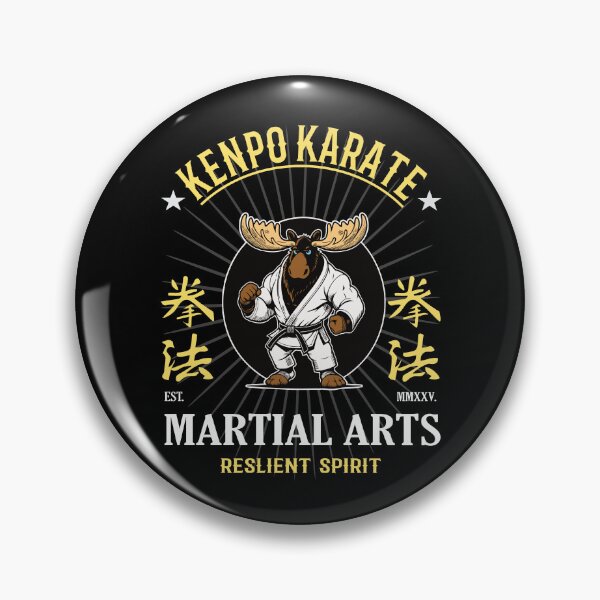 Item preview, Kenpo Karate Moose - Resilient Spirit designed and sold by RetroMaritalArt.