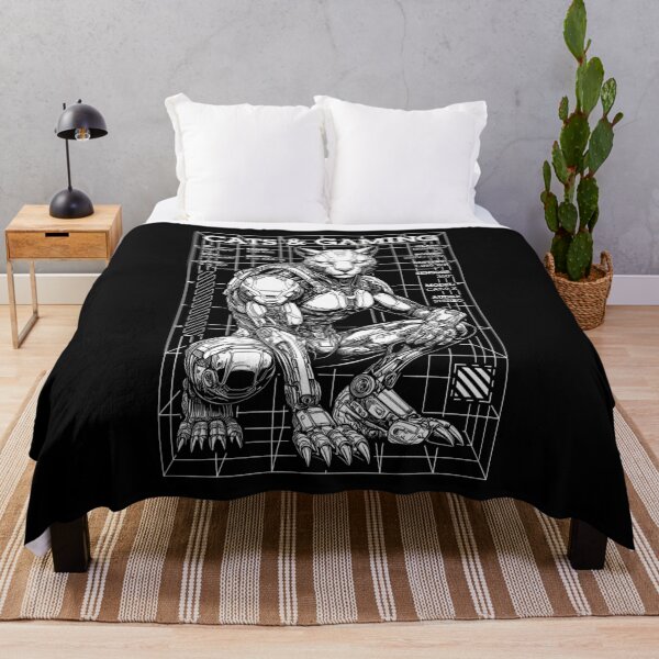 Item preview, Cats And Gaming Cyberpunk Cat Lover Sci-Fi Robot Gamer designed and sold by GrandeDuc.