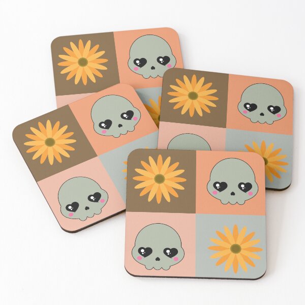 Item preview, Skulls and flowers pattern designed and sold by sasyall.