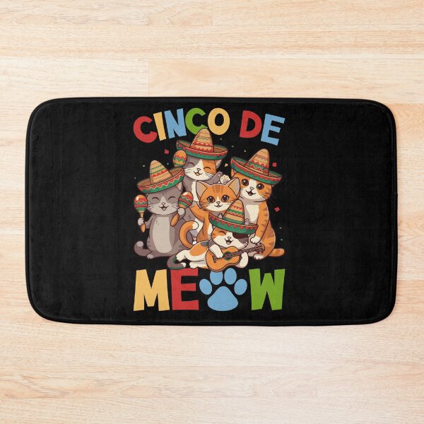Item preview, Cinco De Meow Mariachi - Cats Cinco de Mayo Celebration designed and sold by Belhbib Art ⭐⭐⭐⭐⭐.