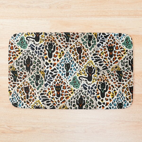 Item preview, Modern Tribal: Playful Leopard Pattern in Red, Blue, and Yellow designed and sold by AmuraLumina.