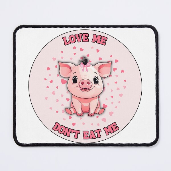 Item preview, Love Me, Don't Eat Me: A Cute Cartoon Pig's Plea for Animal Rights designed and sold by MarCreativArt.