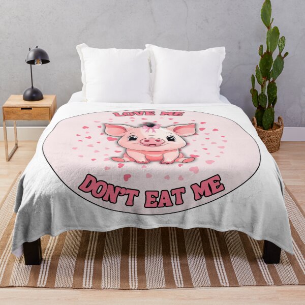 Item preview, Love Me, Don't Eat Me: A Cute Cartoon Pig's Plea for Animal Rights designed and sold by MarCreativArt.
