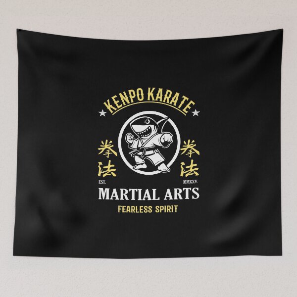Item preview, Kenpo Karate Shark - Fearless Spirit - cool shark and martial arts design designed and sold by RetroMaritalArt.