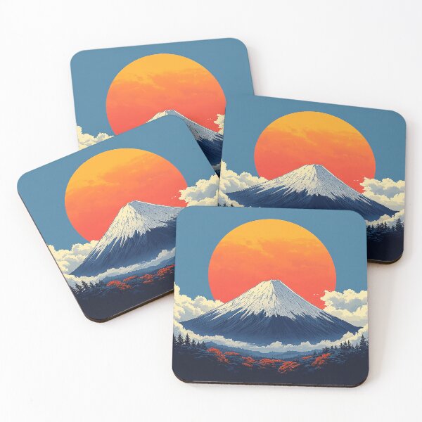 Item preview, Mount Fuji in Pop Art Style designed and sold by VTcountrydigital.