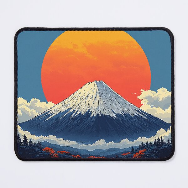 Item preview, Mount Fuji in Pop Art Style designed and sold by VTcountrydigital.