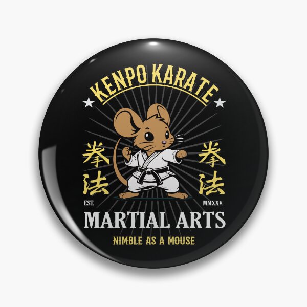Item preview, Kenpo Karate Mouse - Nimble as a Mouse designed and sold by RetroMaritalArt.
