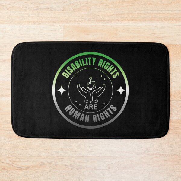 Item preview, Disability Rights Are Human Rights, Aromantic pride flag graphic, Motivational, Inspirational, Powerful, Strong, Equal Rights for all,  Love wins, Love is love, Pride, 3rd December,  designed and sold by PrideBeProud.