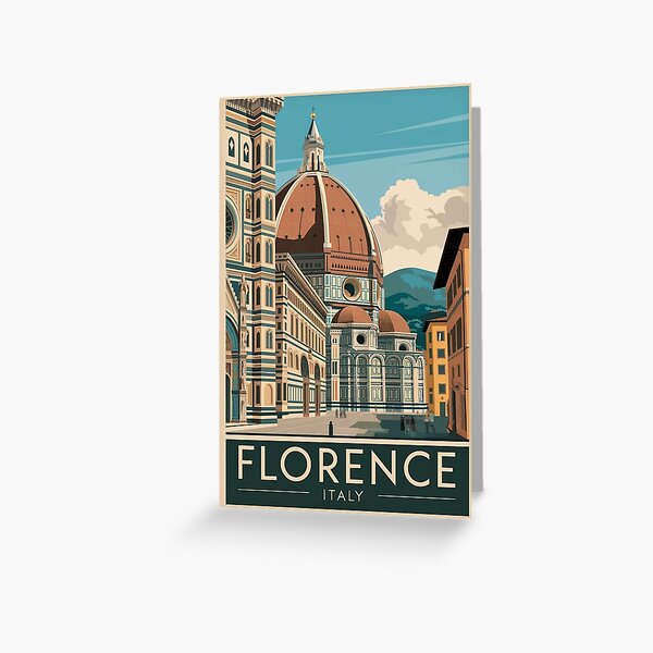 Item preview, Florence Vintage Travel Poster designed and sold by TravelerRat.