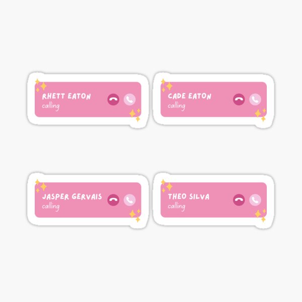 Item preview, cade eaton, theo silva, jasper gervais, rhett eaton chestnut springs book boyfriends calling - phone call pack designed and sold by catdiasart.