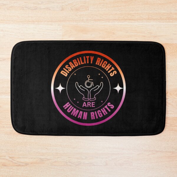 Item preview, Disability Rights Are Human Rights, Lesbian pride flag graphic, Motivational, Inspirational, Powerful, Strong, Equal Rights for all,  Love wins, Love is love, Pride, 3rd December,  designed and sold by PrideBeProud.
