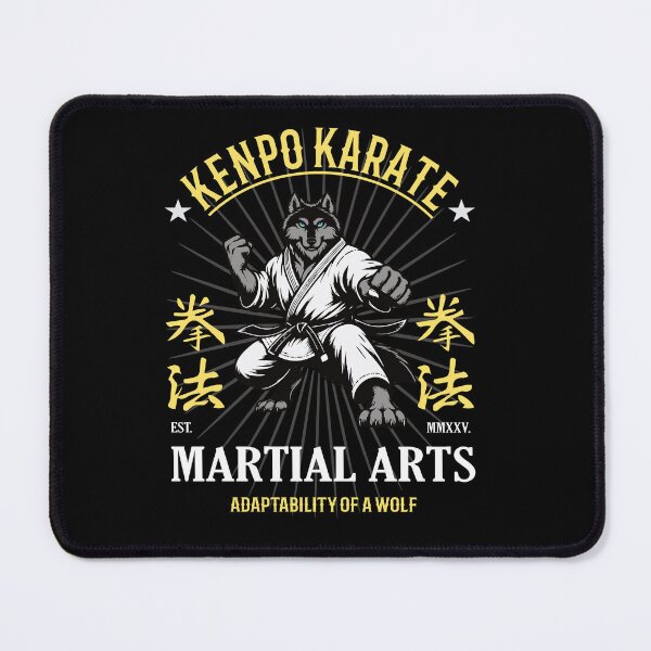 Item preview, Kenpo Karate Wolf - With the saying: Adaptability of a Wolf designed and sold by RetroMaritalArt.