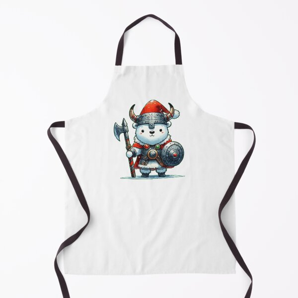 Item preview, Christmas Polar Bear Viking Kawaii Xmas designed and sold by TomFrontierArt.