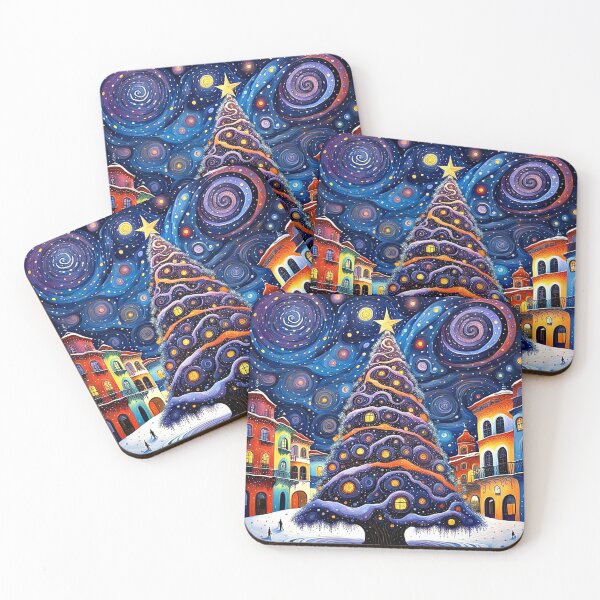 Item preview, Christmas tree in town square 4 designed and sold by George Hutton Hunter.