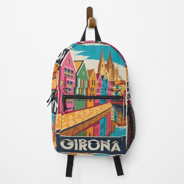Item preview, Girona Vintage Travel Poster designed and sold by TravelerRat.
