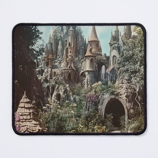 Item preview, Enchanted fairytale castle in blooms designed and sold by LonesomeKnight.