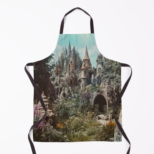 Item preview, Enchanted fairytale castle in blooms designed and sold by LonesomeKnight.