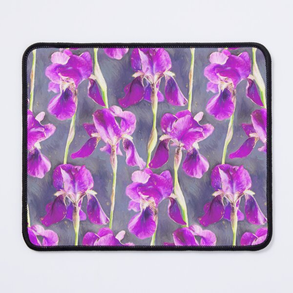 Item preview, Simple Iris Pattern in Warm Magenta designed and sold by micklyn.