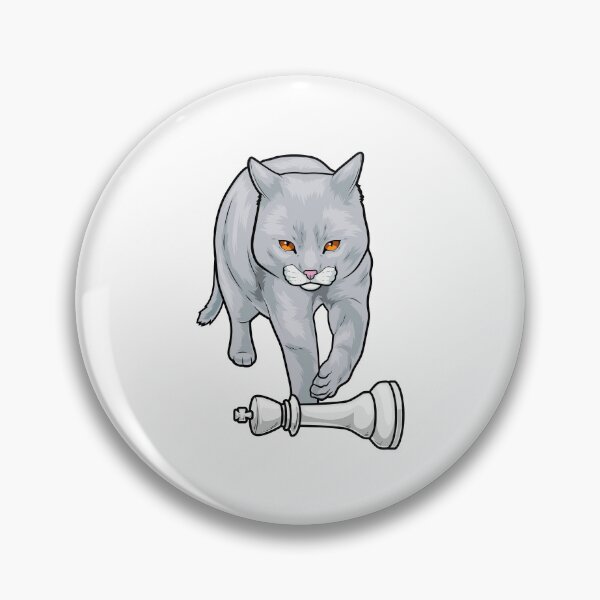 Artikelvorschau, Katze Schachfigur König Schach entworfen und verkauft von Snabdesign84.