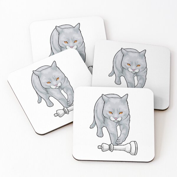 Artikelvorschau, Katze Schachfigur König Schach entworfen und verkauft von Snabdesign84.