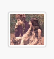 JOAN BAEZ & BOB DYLAN Sticker