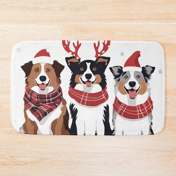 Item preview,  Festive Australian Shepherds – Christmas Pattern designed and sold by GoodyPaws.