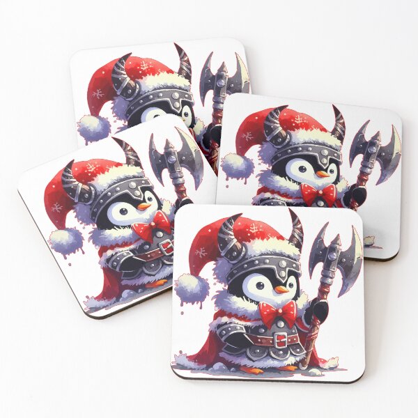 Item preview, Christmas Penguin Viking Kawaii Xmas designed and sold by TomFrontierArt.