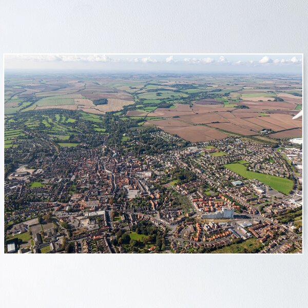 Item preview, Louth Town, Lincolnshire, UK, Aerial View designed and sold by Paul Thompson Photography.