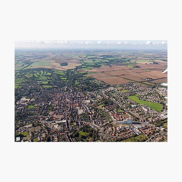 Item preview, Louth Town, Lincolnshire, UK, Aerial View designed and sold by Paul Thompson Photography.