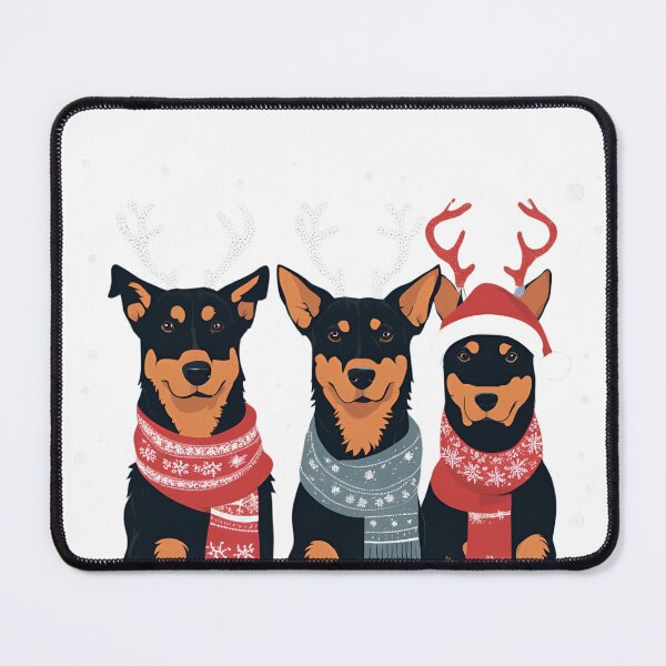 Item preview, Festive Beaucerons – Christmas Pattern designed and sold by GoodyPaws.