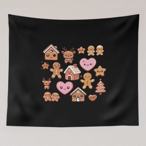 Item preview, Kawaii Christmas (gingerbread) designed and sold by Playful-Monster.