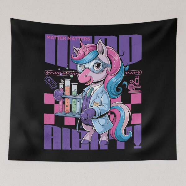 Item preview, NERD ALERT - MATTER MATTERS - CUTE UNICORN SCIENTIST designed and sold by justyna-s28.