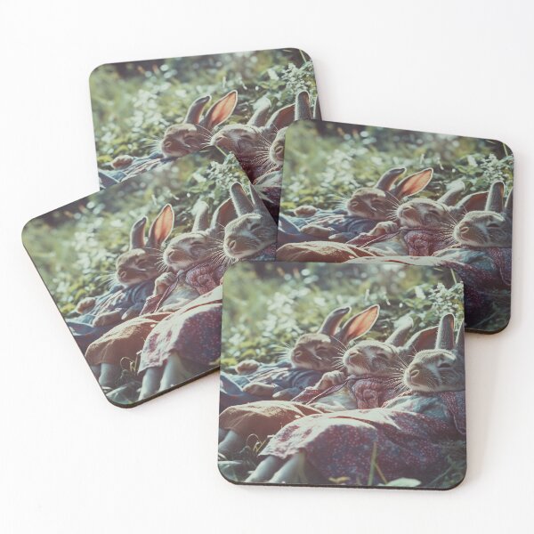Item preview, Napping Bunnies on a Sunny Spring Day designed and sold by LonesomeKnight.