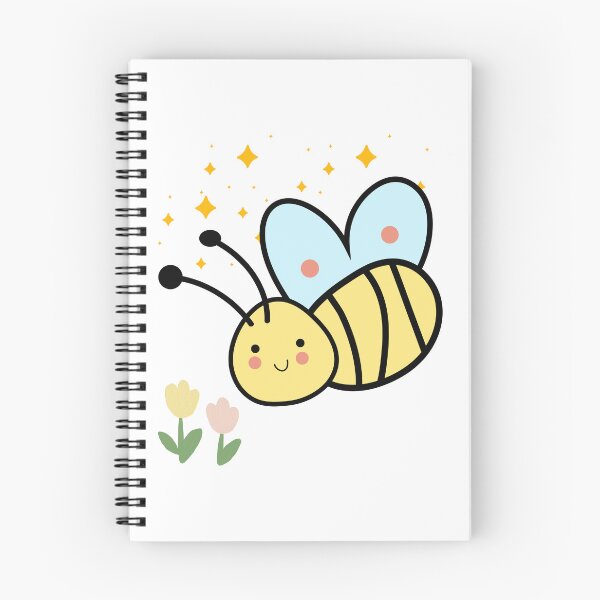 Item preview, Beautiful little bee flying with sparkles and flowers designed and sold by mysummerland.