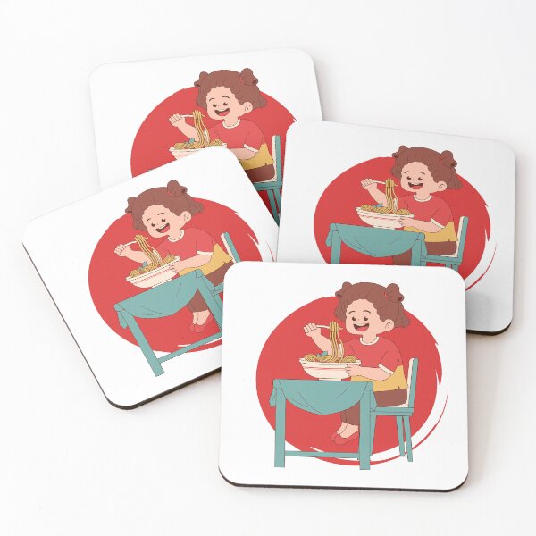 Item preview, Girl Eating Spaghetti designed and sold by Marijadeco.