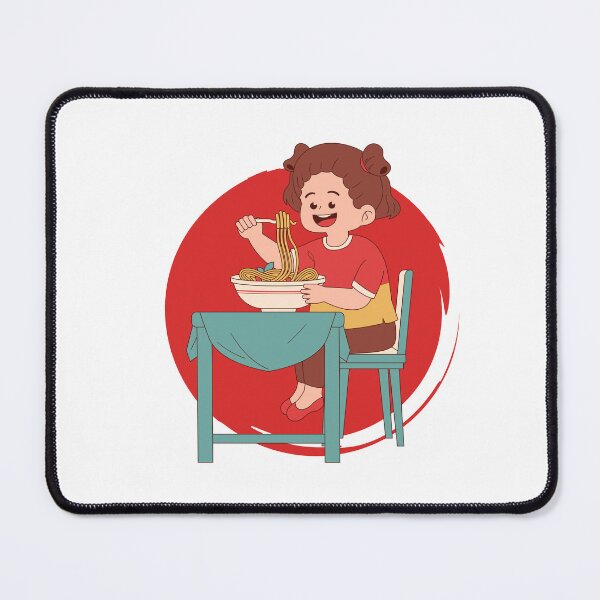 Item preview, Girl Eating Spaghetti designed and sold by Marijadeco.