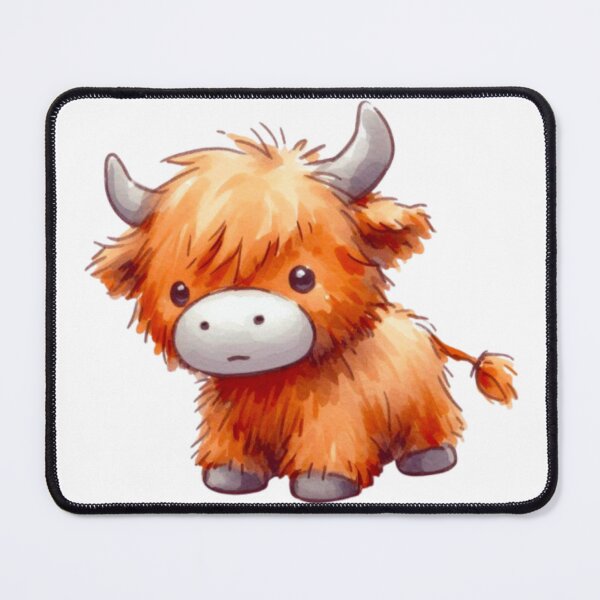 Item preview, Brown highland calf designed and sold by DaintyDooodles.