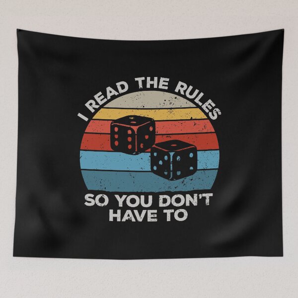 Item preview, I Read The Rules, So You Dont Have To - Funny Game Night Board Games designed and sold by zhilwahesani.