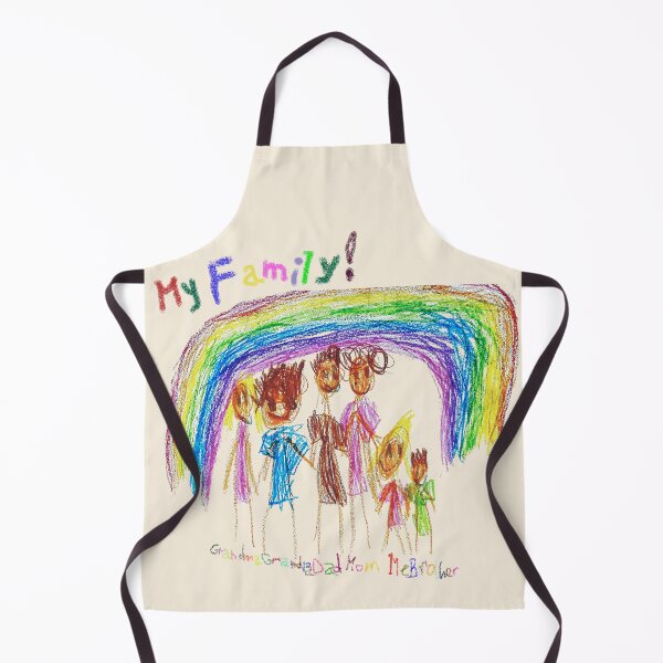 Item preview, My Family Under the Rainbow - Joyful Child’s Drawing designed and sold by OlenaShynkarenk.