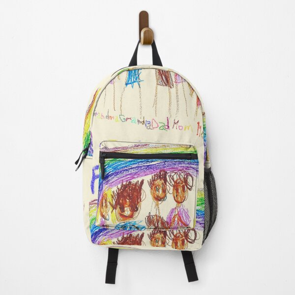 Item preview, My Family Under the Rainbow - Joyful Child’s Drawing designed and sold by OlenaShynkarenk.