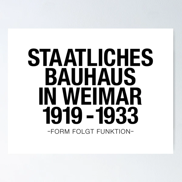 Bauhaus Typographic Tribute – Staatliches Bauhaus Weimar 1919-1933