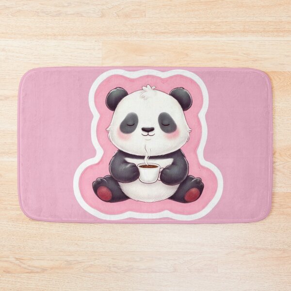 Item preview, Panda Relaxing in Yoga Pose Drinking Tea designed and sold by CreatedbyKandJ.