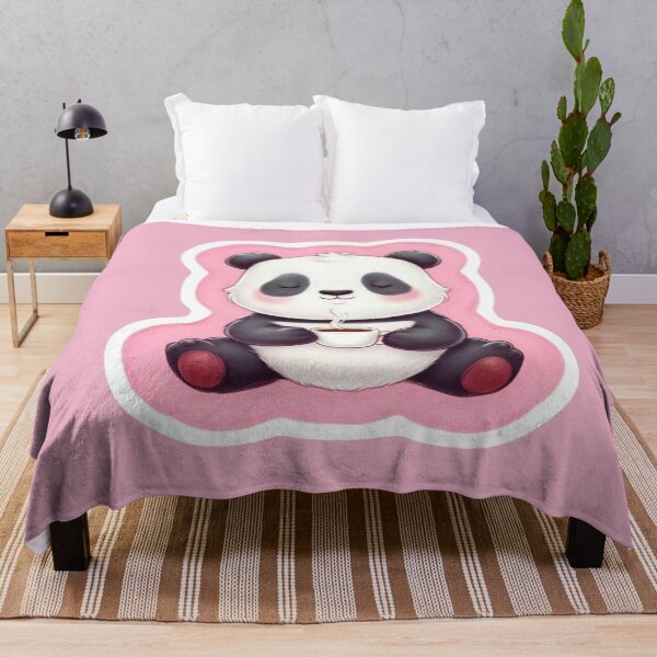 Item preview, Panda Relaxing in Yoga Pose Drinking Tea designed and sold by CreatedbyKandJ.