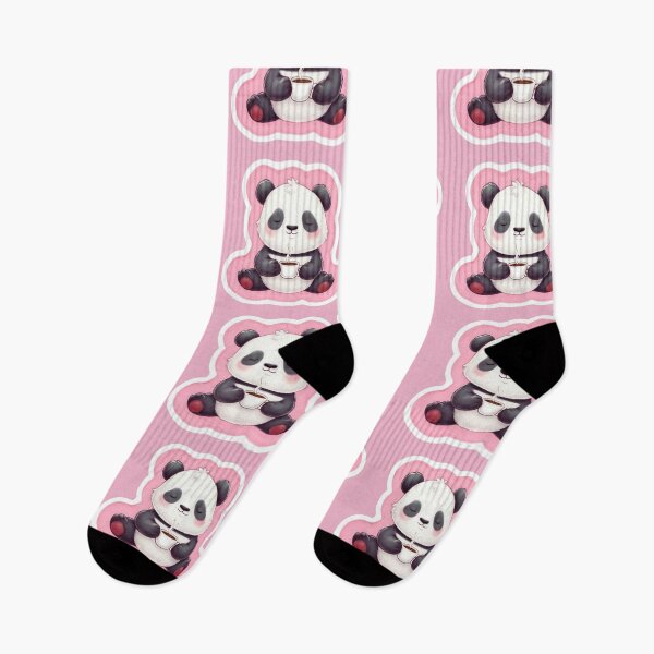 Item preview, Panda Relaxing in Yoga Pose Drinking Tea designed and sold by CreatedbyKandJ.