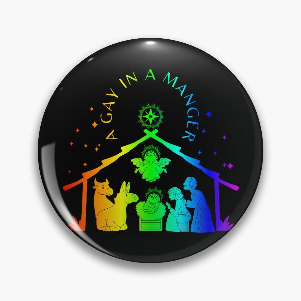 Item preview, gay manger christmas lgbtq funny  designed and sold by Gossip Rag.