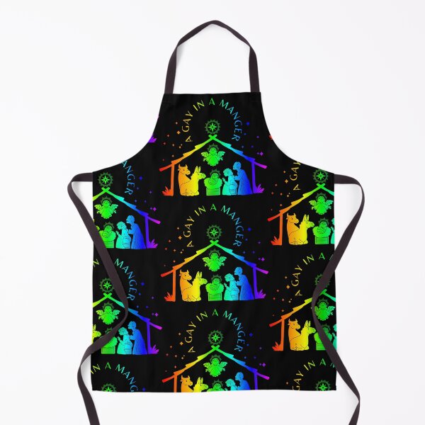 Item preview, gay manger christmas lgbtq funny  designed and sold by Gossip Rag.