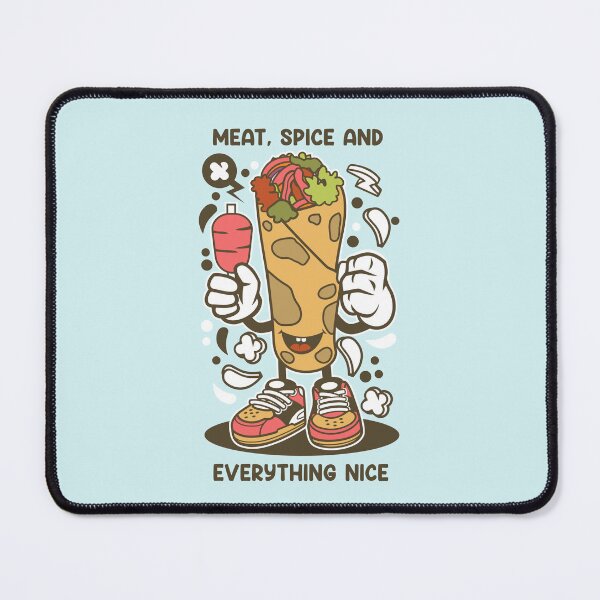 Item preview, Cartoon Shawarma Character designed and sold by Fanverse Merchandise.