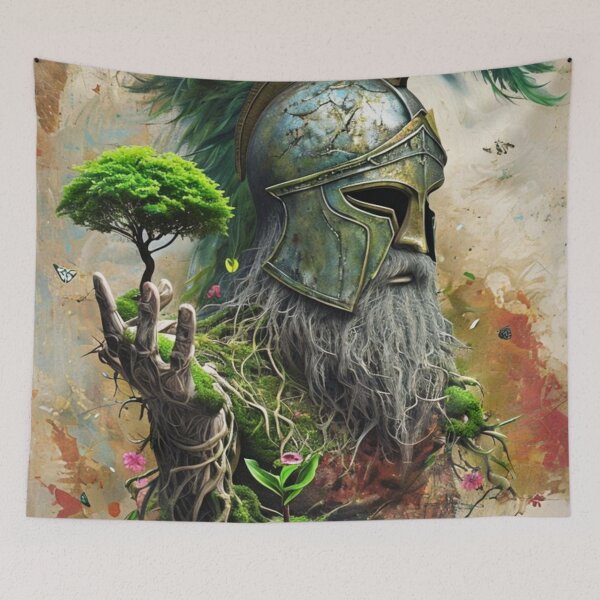 Item preview, The Nature Warrior Fights for the World designed and sold by Sigtrix.
