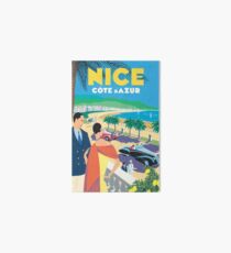 French Riviera Classic Vintage Travel Poster Art Board